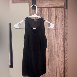 Nike Black Women's Athletic Tank Top with Subtle Swoosh